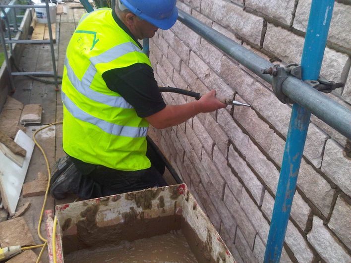 #2 - EAL(Gun-Point) Helps out Pointing Pro-Clad Brick Slip System on BBC's DIY SOS the Big Build #1